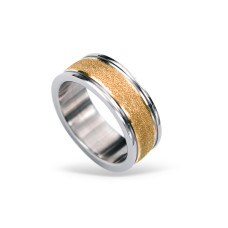 Prsten chirurgická ocel RSS424 rose gold