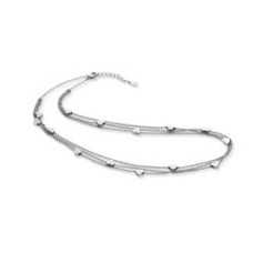 Náhrdelník / řetízek chirurgická ocel srdíčka NEX17