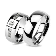 Snubní prsteny chirurgická ocel 1 pár HWR0016RM4587