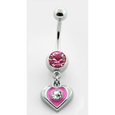 Piercing do pupíku srdíčko AMCD408