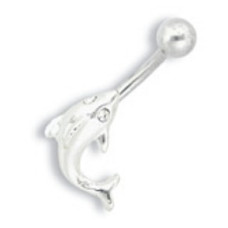 Piercing banánek chirurgická ocel Delfín PP008