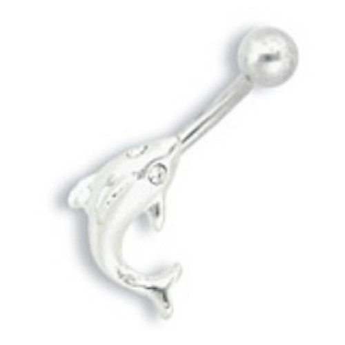 Piercing banánek chirurgická ocel Delfín PP008