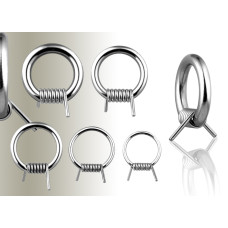 Piercing chirurgická ocel kroužek se spirálkou HWRSQ825