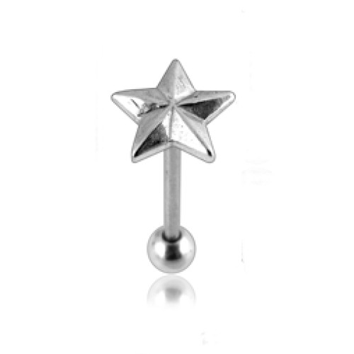 Piercing do jazyku činka hvězda PBAR263a