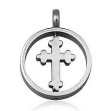 Přívěsek chirurgická ocel kříž T4406