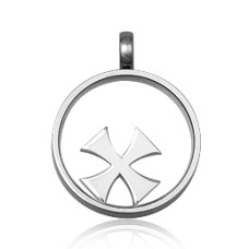 Přívěsek chirurgická ocel Železný kříž T4398