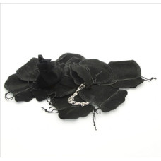 Dárkový sametový pytlíček černý