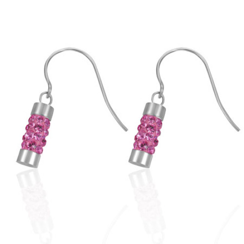 Naušnice chirurgická ocel se Swarovski krystalky LEES090