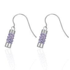 Naušnice chirurgická ocel s krystalky LEES092