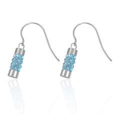 Naušnice chirurgická ocel se Swarovski krystalky LEES093