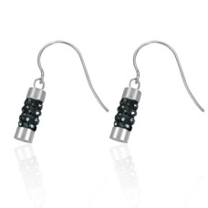 Naušnice chirurgická ocel se Swarovski krystalky LEES094