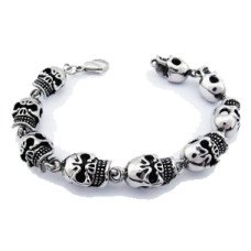 Náramek chirurgická ocel lebky M170083B