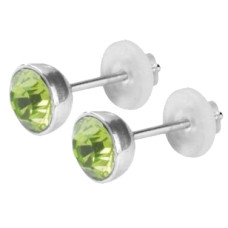 Naušnice se Swarovski krystaly ESSW11-peridot