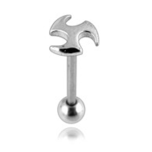 Piercing do jazyku činka chirurgická ocel PB263