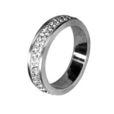 Prsten chirurgická ocel se Swarovski krystalky RSSW02 crystal