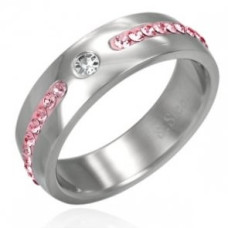 Prsten s krystaly Swarovski Elements LSAL023