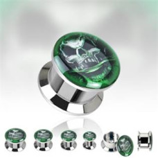 Ocelový šroubovací plug do ucha 