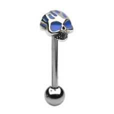 Piercing do jazyku - lebka