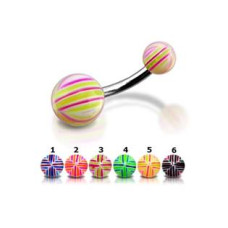 Piercing do pupíku - banánek