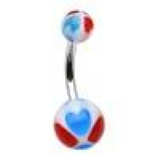 Piercing do pupíku - banánek