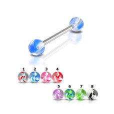 Piercing do jazyka akrylát