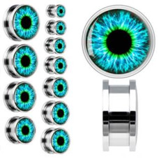 Plug do ucha šroubovací - oko modré