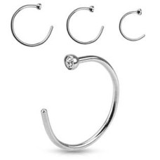 Piercing do ucha/nosu se zirkonem