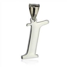 Ocelový přívěšek - písmeno - iniciála I