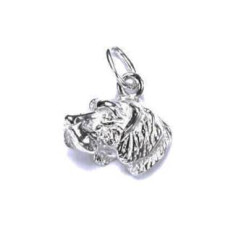 Stříbrný přívěsek hlava psa