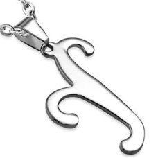 Ocelový přívěšek - písmeno - iniciála Y