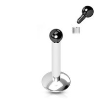 Piercing do brady, černá kulička
