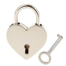 Zámeček lásky - srdíčko stříbrné barvy