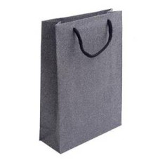 Velká dárková taška stříbřitě šedá