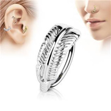 Piercing do nosu/ucha s peříčkem