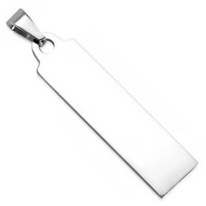 Ocelový přívěšek - destička 13 x 50 mm