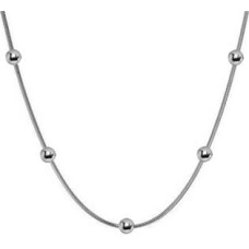 Ocelový řetízek - had s kuličkami, délka 50 cm