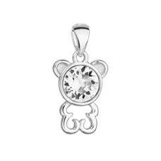 Stříbrný přívěšek medvídek s kamenem Crystals from Swarovski®