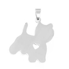 Ocelový přívěšek - štěňátko