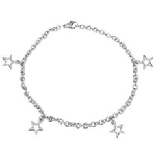 Ocelový náramek s přívěšky