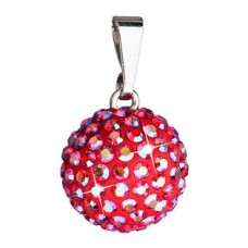 Stříbrný přívěšek s kulička Crystals from Swarovski® Siam AB