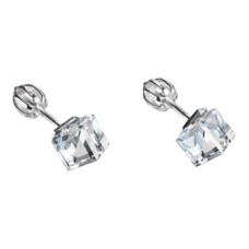 Stříbrné náušnice kostky Crystals from Swarovski® crystal