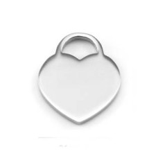 Ocelový přívěšek srdíčko malé 16 x 19 mm