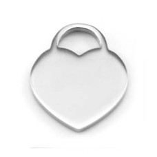 Ocelový přívěšek srdíčko 21 x 25 mm