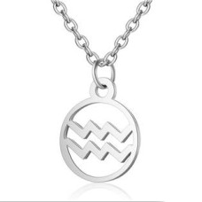 Ocelový řetízek s přívěškem znamení vodnář