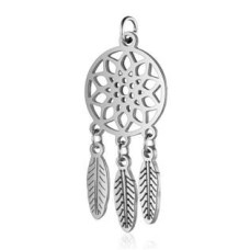 Malý ocelový přívěšek lapač snů