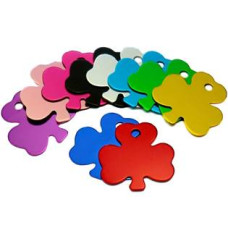 Hliníková psí známka čtyřlístek