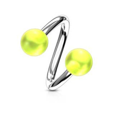 Piercing spirála s a kuličkami