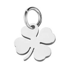 Ocelový přívěšek - čtyřlístek malý