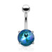 Piercing do pupíku, kulatý kámen