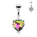 Piercing do pupíku srdíčko